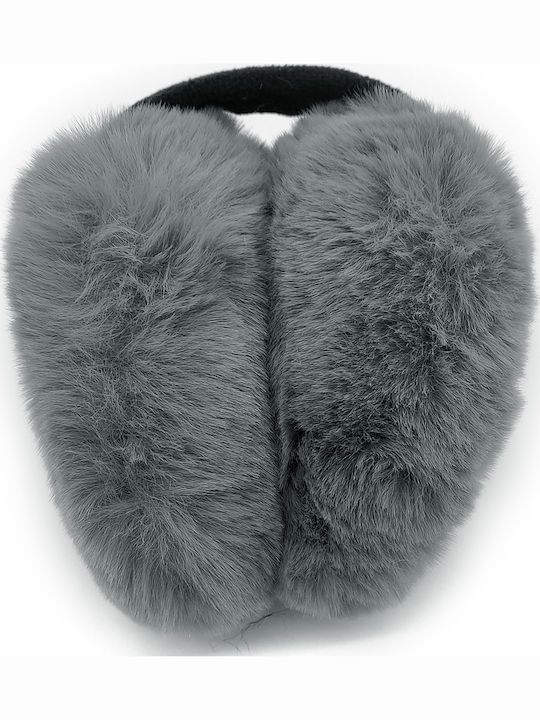 Earmuff Knitted in Gray color