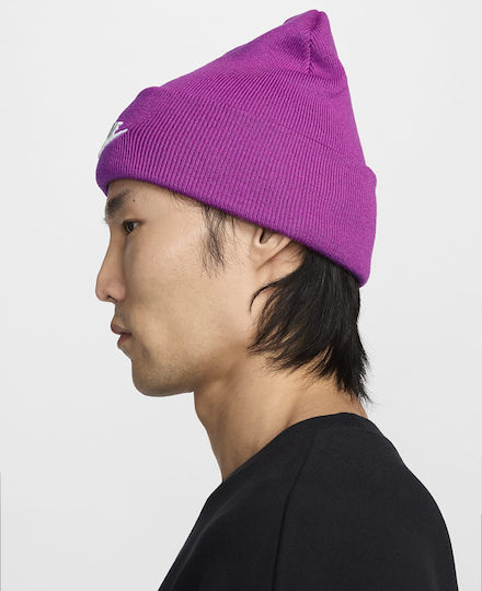 Peak Beanie Unisex Beanie Gestrickt in Fuchsie Farbe
