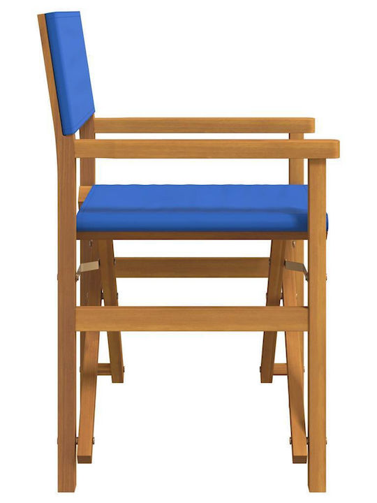 Καρέκλα Σκηνοθέτη Ξύλινη Μπλε 57x54.5x85εκ.