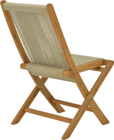 Καρέκλα Banou Φυσική Απόχρωση 51.5x58x88εκ.