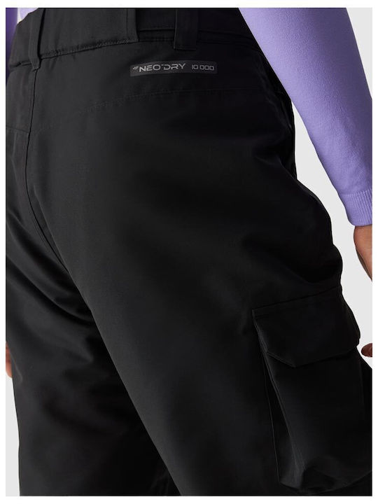 4F 4FJWAW24TFTRF663-20S Pantaloni de schi și snowboard pentru copii Ski & Snowboard Negru