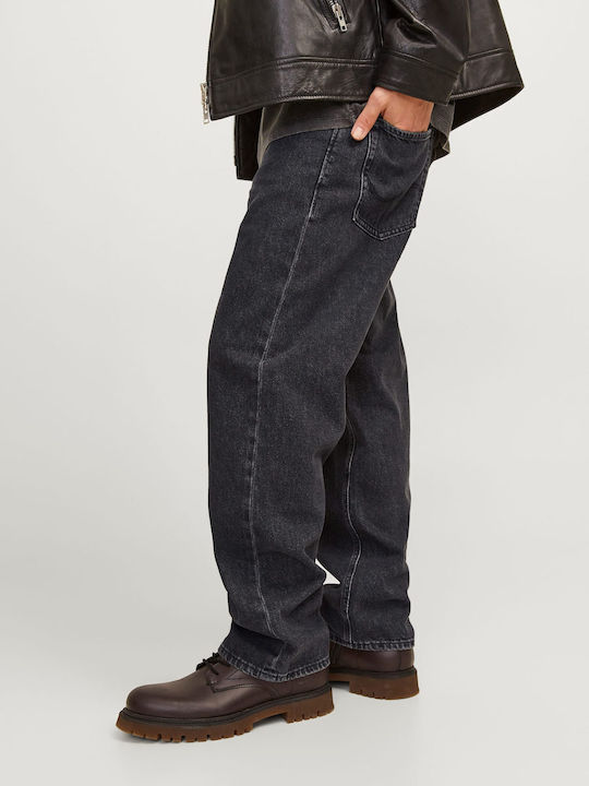 Eddie Herren Jeanshosen Lose Gerade Passform Schwarz
