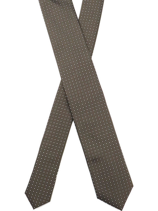Boss Herren Krawatte Gedruckt in Khaki Farbe