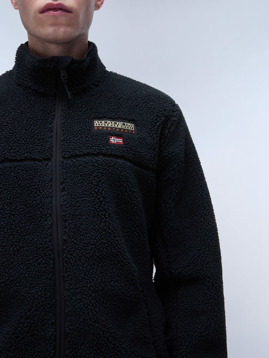 Men's Fleece Cardigan Black