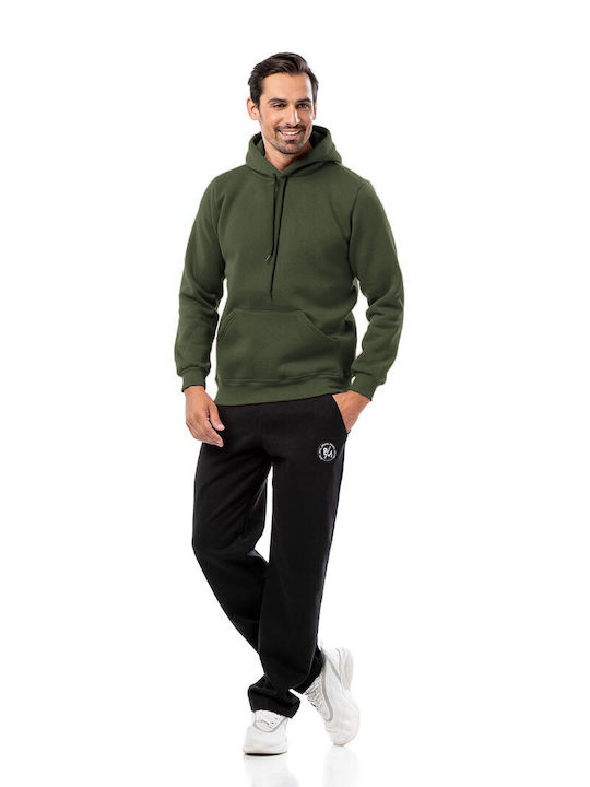 Sweatshirt with Hood Khaki