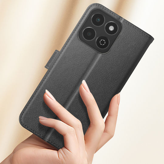 Husă Avizar Honor 200 Smart Clapet Portofel Suport Video Negru