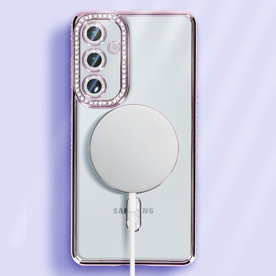 Avizar Diamond Case Samsung Galaxy A35 Magsafe Around Strass Purple
