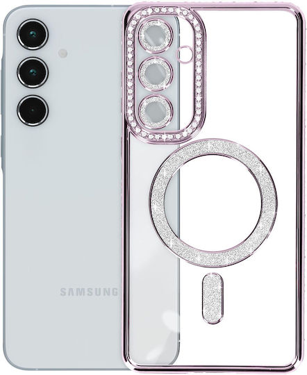 Avizar Diamond Case Samsung Galaxy A35 Magsafe Around Strass Purple