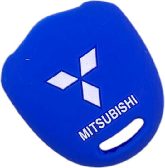 Car Key Cover Case made of with 2 Buttons for Mitsubishi in Black Color