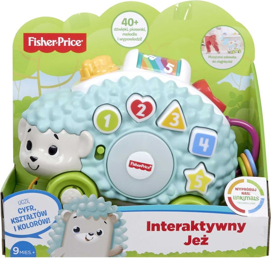 Fisher Price Дърпаща играчка BlinkiLinkis Hedgehog с музика, светлина и звуци за 9++ месеца