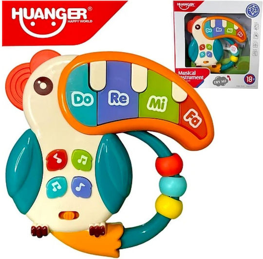 Martin Toys Музикален инструмент Пиано Тукан с музика, светлина и звуци