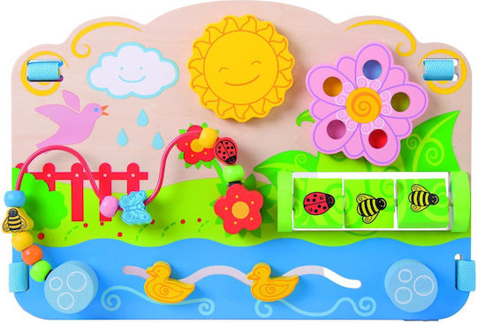 Big Jigs Activity Cube Wooden Activity Center With Flowers made of Wood for 6++ Months