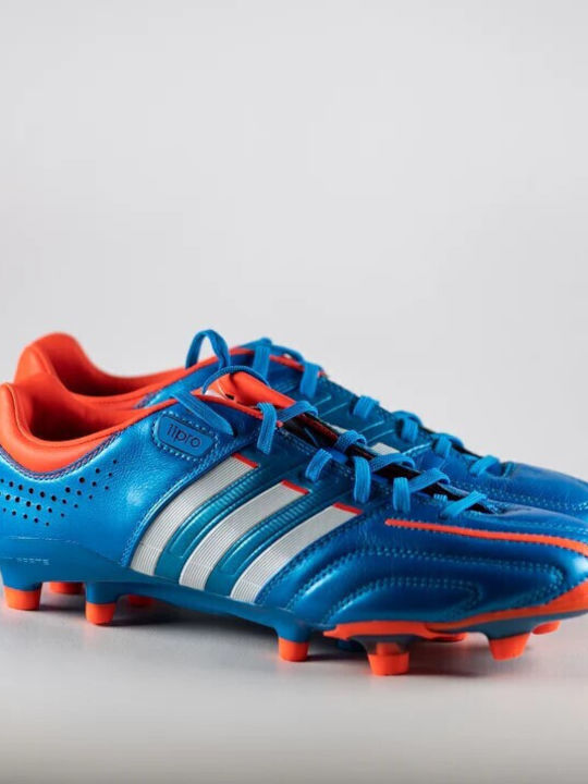 adidas Low Football Shoes FG with Cleats Blue