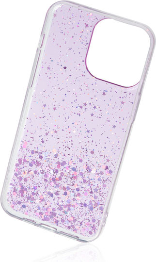 Naxius Glitter Back Cover Silicone Purple (iPhone 15 Pro Max)