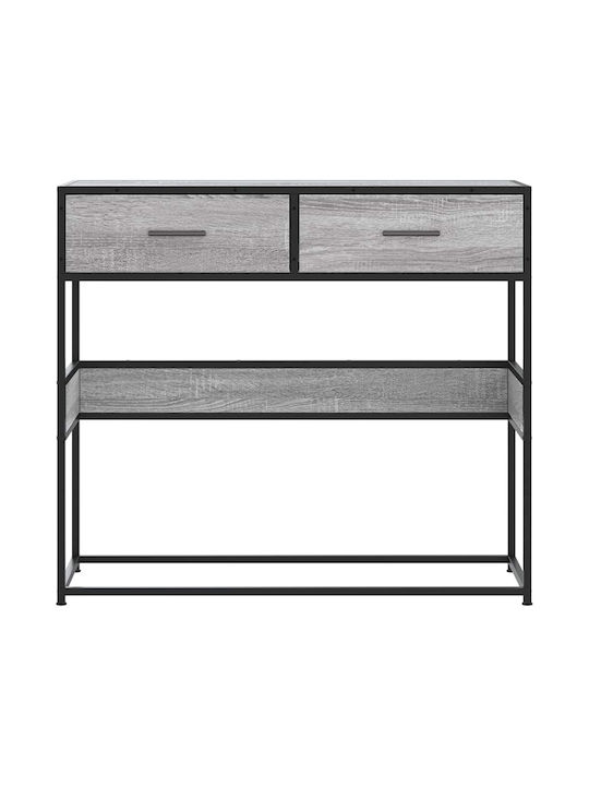 Metal Console Table Γκρίζο Σονόμα L90xW35xH80cm