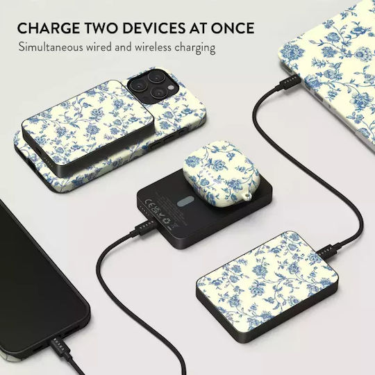 Burga MagSafe Power Bank 5000mAh 7.5W with USB-C Port Gunmetal - Sweetheart