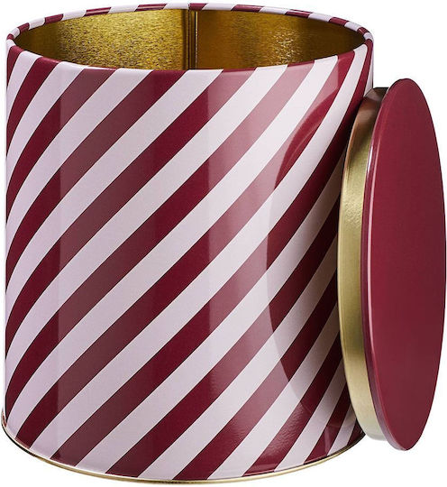 Butlers Grove Christmas Cookie Jar Metallic Red