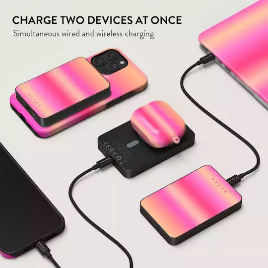 Burga MagSafe Power Bank 5000mAh 7.5W mit USB-C Anschluss Gunmetal - SPF 100
