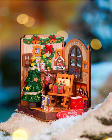 Rolife Παιχνίδι Κατασκευών Ξύλινo Robotime Christmas Fireplace