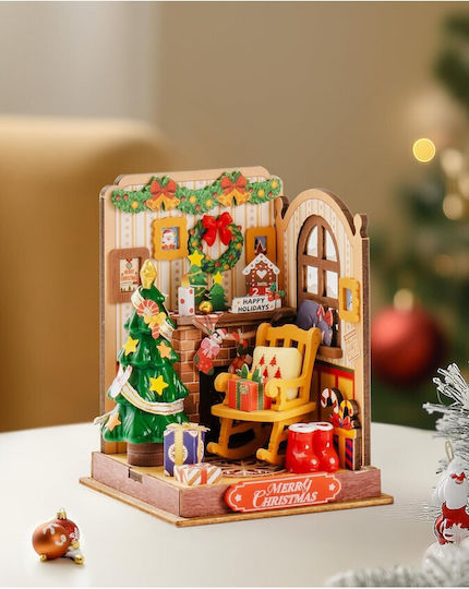 Rolife Παιχνίδι Κατασκευών Ξύλινo Robotime Christmas Fireplace