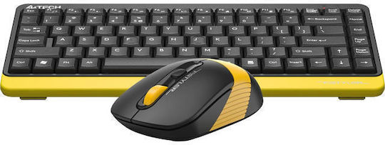 A4Tech Fstyler FG1110 Безжично Комплект клавиатура и мишка Кирилски Черен