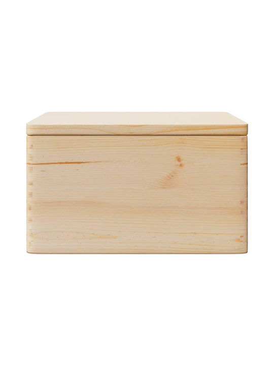 vidaXL Декоративна куфар Дърво Кафяв 40x30x23бр