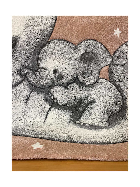Koulis Carpets Слонче 8310a Детско килимче Розов 133x190см