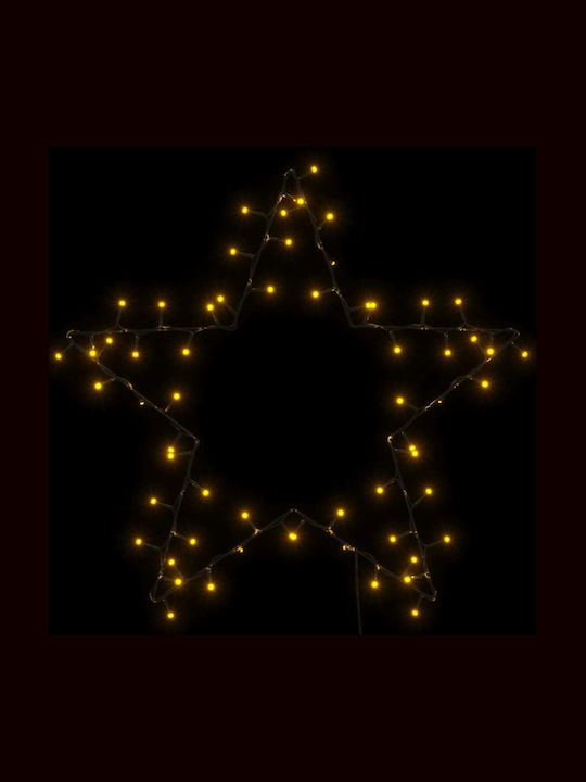 vidaXL Plastic Illuminated Christmas Decorative Pendant Star 59x60cm