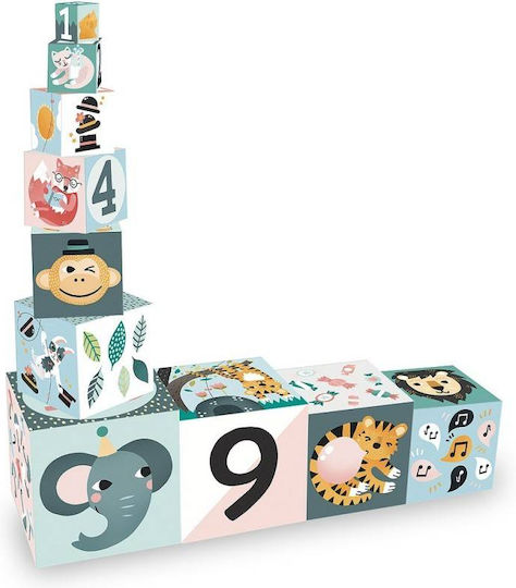 Vilac Stacking Toy Animals Cubes for 18++ Months