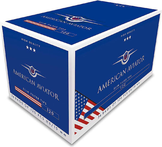 American Aviator Филтърни Накрайници Обикновени 6мм 120x34бр