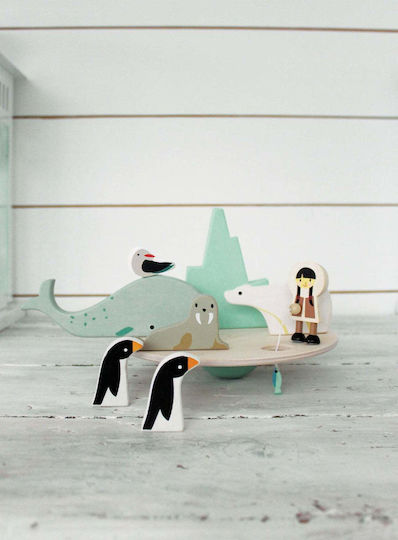 Tender Leaf Toys Stacking Toy Polar Circle made of Wood for 36++ Months