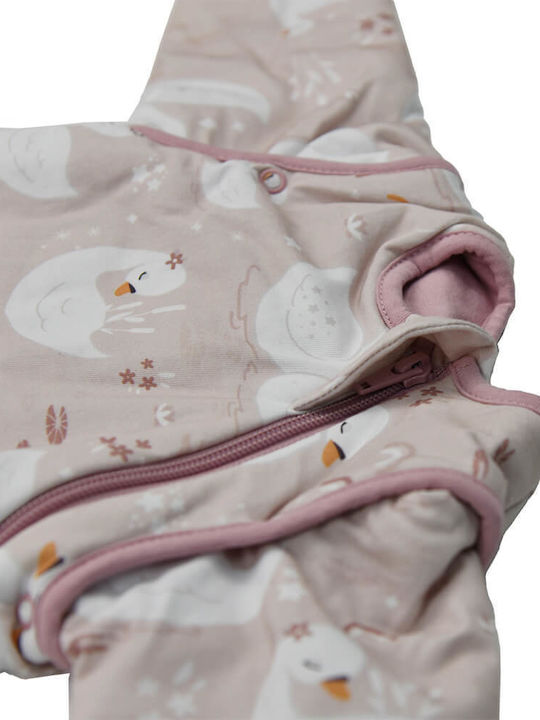Bebe Stars Winter Sleeping Bag with Feet Stars 2.5 Tog Winter Swan with Detachable Sleeves