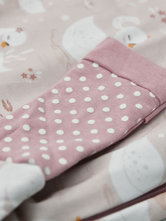 Bebe Stars Winter Sleeping Bag with Feet Stars 2.5 Tog Winter Swan with Detachable Sleeves