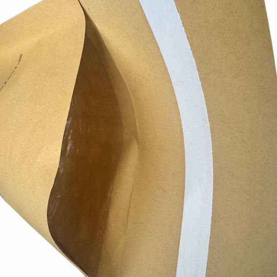 thessPACK Umschlag Typ Tasche mit Aufkleber 1Stück 12x17.5cm in Braun Farbe