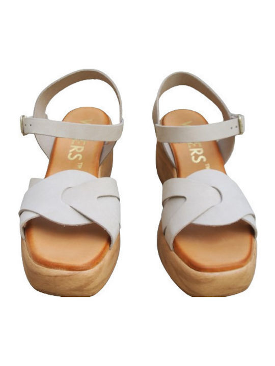 Anatomic Women's Leather Platform Shoes White
