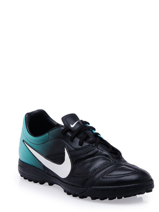 Nike Low Football Shoes TF with Molded Cleats Black