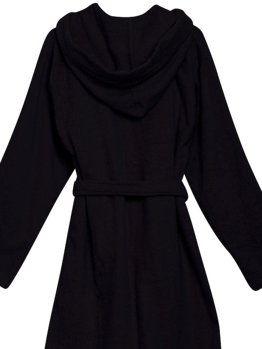 Das Home 5910 Hooded Bathrobe Black 430gr/m²