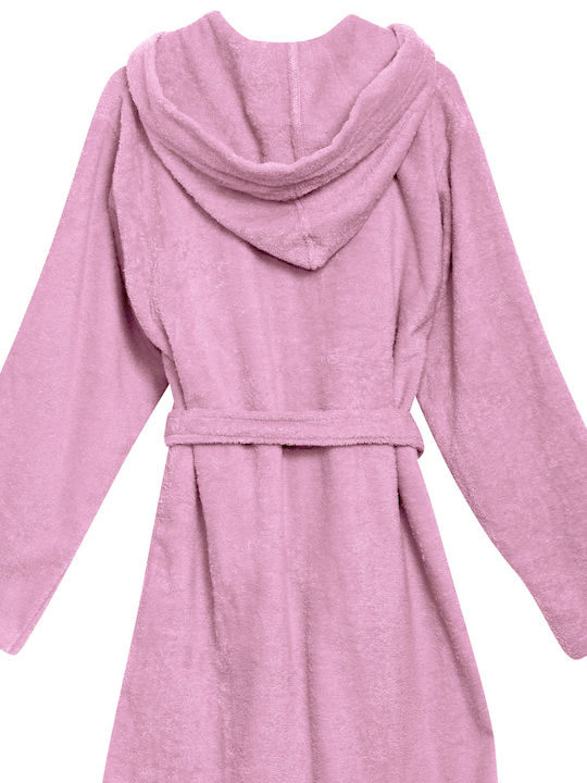 Das Home 5905 Hooded Bathrobe Pink Nude 430gr/m²