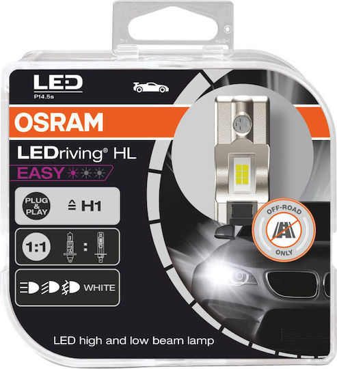 Osram Lămpi Autoturismului H1 LED 6500K Alb rece 12V 9W 2buc