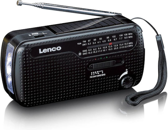 Lenco MCR-113BK Επιτραπέζιο Ραδιόφωνο Ηλιακό Μαύρο