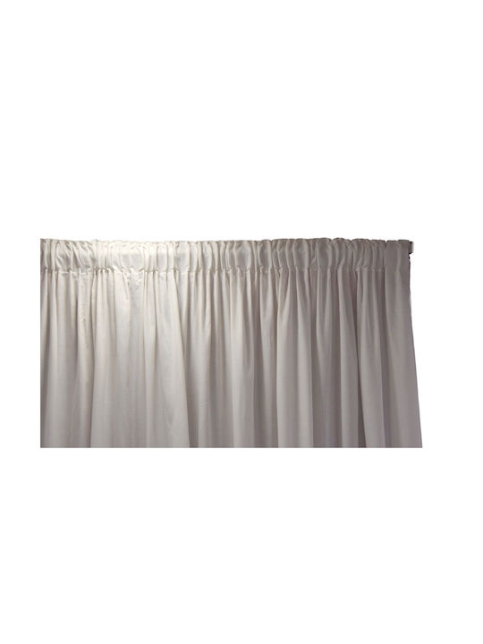 Decotelia Curtain with Pencil Pleat White 450x270cm