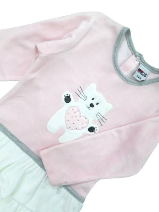 Children's Dress Long Sleeve Pink