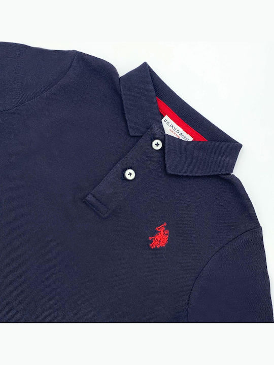 Kinderpolo Langarm Blue
