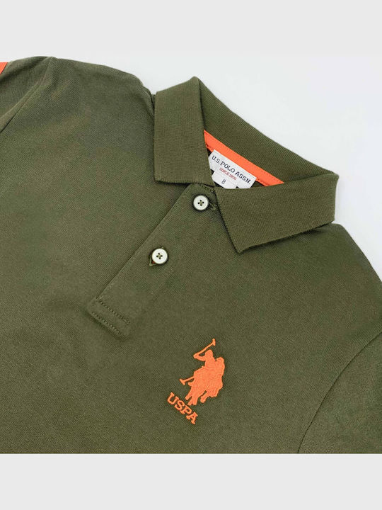 Kinderpolo Langarm Verde Marrone Luca