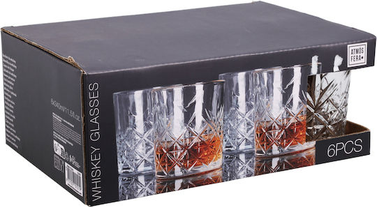 Excellent Houseware Σετ Ποτήρια Κοκτέιλ/Ποτού από Γυαλί 340ml 6τμχ