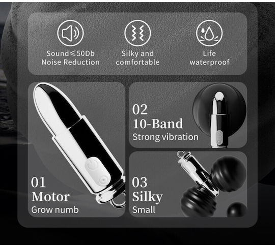 Ophelia's Dream Vibrator Bullet Silver