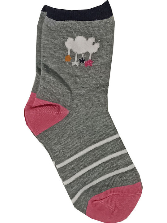 365 Charm Socks Детски чорапи Pink - Grey 3 Чифта