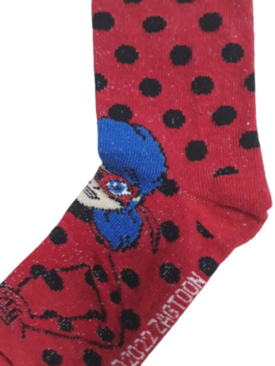 Disney Kids' Socks Miraculous Red Red