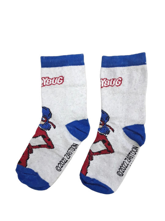 Disney Kids' Socks Miraculous Grey Blue Grey Blue