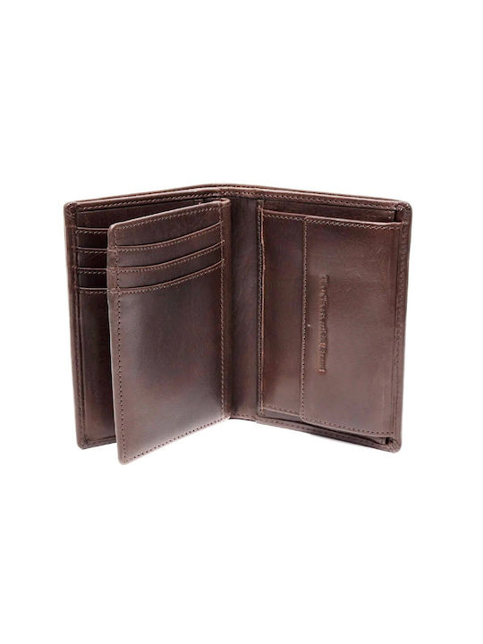 The Chesterfield Brand Brand Men's Leather Card Wallet with RFID Brown